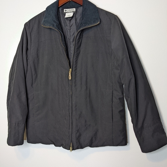 COLUMBIA- WOMEN'S Medium - BLACK FULL ZIP LIGHT WEIGHT JACKET - Picture 2 of 7
